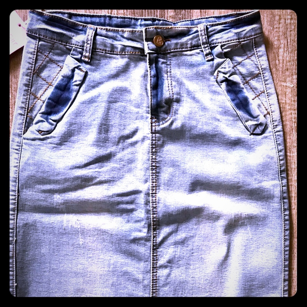 Midi Jean Skirt (Amazon Brand)
